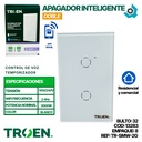 APAGADOR INTELIGENTE DOBLE 110V BLANCO TROEN
