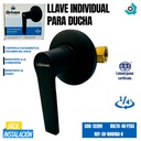 LLAVE INDIVIDUAL PARA DUCHA NEGRO MATE GRIVEN