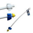 MANGUERA FLEXIBLE 1/2" X 5/8" X 40CM PVC POCETA TUBRICA