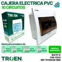 CAJERA ELECTRICA 10 CIRCUITOS EMPOTRAR PVC TROEN