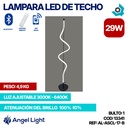 LAMPARA LED 29W DE PISO LUZ AJUSTABLE NEGRA ANGEL LIGHT