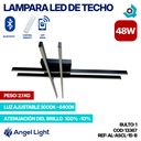 LAMPARA LED 48W DE TECHO LUZ AJUSTABLE NEGRA ANGEL LIGHT