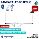 LAMPARA LED 25W DE TECHO LUZ AJUSTABLE NEGRA ANGEL LIGHT