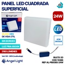LAMPARA PANEL LED CUADRADO SUPERFICIAL LUZ FRIA 24W ANGEL LIGHT