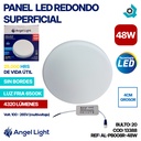 LAMPARA PANEL LED REDONDO SUPERFICIAL LUZ FRIA 48W ANGEL LIGHT