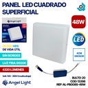 LAMPARA PANEL LED CUADRADO SUPERFICIAL LUZ FRIA 48W ANGEL LIGHT