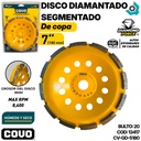 DISCO DIAMANTADO 7" SEGMENTADO DE COPA COVO