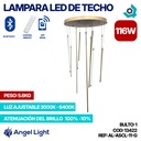 LAMPARA LED 116W DE TECHO LUZ AJUSTABLE DORADA ANGEL LIGHT
