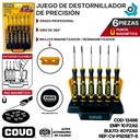 JUEGO DE DESTORNILLADOR 6 PZAS DE PRECISION COVO
