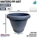 MATERO PP CLASICO D-50 GRIS DP
