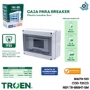 CAJERA ELECTRICA 8 CIRCUITOS SUPERFICIAL PVC TROEN