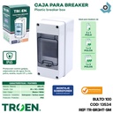 CAJERA ELECTRICA 3 CIRCUITOS SUPERFICIAL PVC TROEN