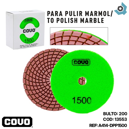 [13553] DISCO PARA PULIR MARMOL 1500 COVO