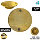 REJILLA DESAGUE DE PISO CIEGA 1 1/2" BRONCE METALES ALEADOS