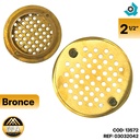 REJILLA DESAGUE DE PISO 2 1/2" BRONCE METALES ALEADOS