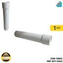 TUBO DE EXTENSION PVC 1 1/2" X 8" METALES ALEADOS