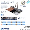 FREGADERO KIT COMPLETO GRIVEN ELITE