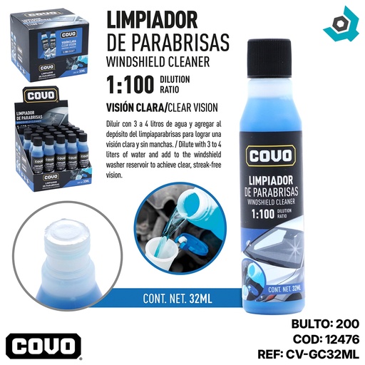 [12476] LIMPIADOR DE PARABRISAS COV