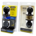 CERRADURA DE POMO PARA BANO NEGRO MATE COVO