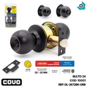 CERRADURA DE POMO PARA BANO NEGRO MATE COVO