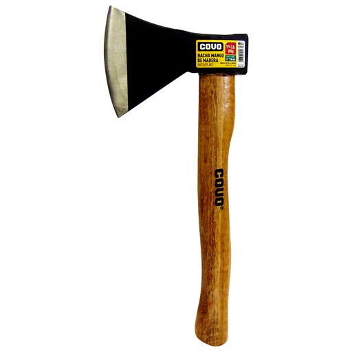 [10082] HACHA 800GR MANGO DE MADERA COVO