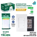 APAGADOR DOBLE 3 WAY BLANCO TROEN