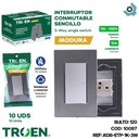 APAGADOR INDIVIDUAL 3 WAY PLATEADO TROEN