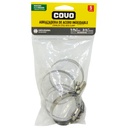 ABRAZADERAS 1 9/16" A 2 1/2" DE ACERO INOXIDABLE COVO