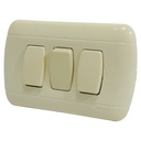 APAGADOR TRIPLE 3 WAY BEIGE TROEN
