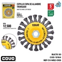 DISCO CEPILLO CONICO DE ALAMBRE 5" X 5/8" COVO