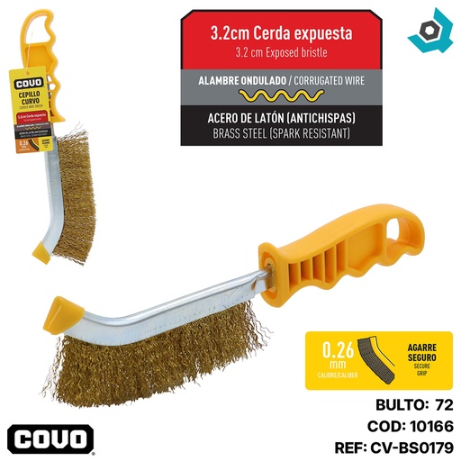 [10166] CEPILLO DE ALAMBRE 10" COVO