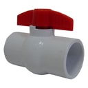 VALVULA 1 1/2" DE PVC SIN ROSCA FIRM