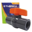 VALVULA 3/4" DE PVC CON ROSCA HEMBRA TUBRICA