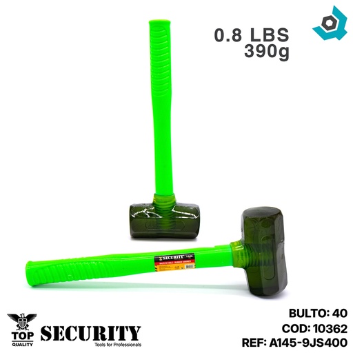 [10362] MAZO DE GOMA 400GR SECURITY