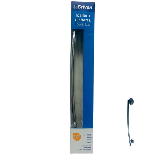 [10388] TOALLERO DE BARRA CROMADO GRIVEN
