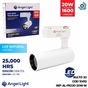 LAMPARA DE TECHO SPOT PARA RIEL 20W COLOR BLANCO ANGEL LIGHT