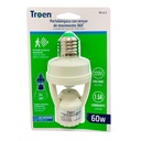 PORTA LAMPARA CON SENSOR DE MOVIMIENTO 360 GRD TROEN