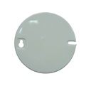 TAPA CIEGA REDONDA PLASTICA BLANCA INDUMA