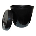 MATERO Y PLATO PP ART CIL LISO D-15 NEGRO