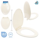 ASIENTO PARA INODORO 18.5" COLOR HUESO GRIVEN BASIC