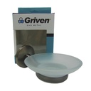 JABONERA CON PLATO GRIVEN GUN METAL