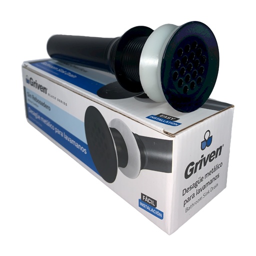[10586] DESAGUE METALICO PARA LAVAMANOS GRIVEN BLACK