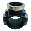 ABRAZADERA PARA RIEGO PP CON ROSCA 63MM X 1 1/2" TUBRICA