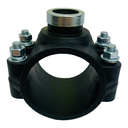 ABRAZADERA PARA RIEGO PP CON ROSCA 63MM X 1/2" TUBRICA