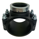 ABRAZADERA PARA RIEGO PP CON ROSCA 75MM X 1 1/2" TUBRICA