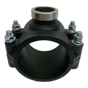 ABRAZADERA PARA RIEGO PP CON ROSCA 75MM X 3/4" TUBRICA