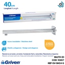 BRAZO DE DUCHA CUADRADO 40CM CROMADO GRIVEN