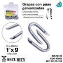 GRAPAS ALAMBRE DE PUAS 1" X 9 SECURITY