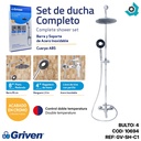 SET DE DUCHA COMPLETO CROMADO GRIVEN