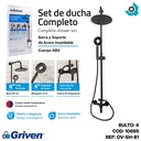 SET DE DUCHA COMPLETO GRIVEN BLACK